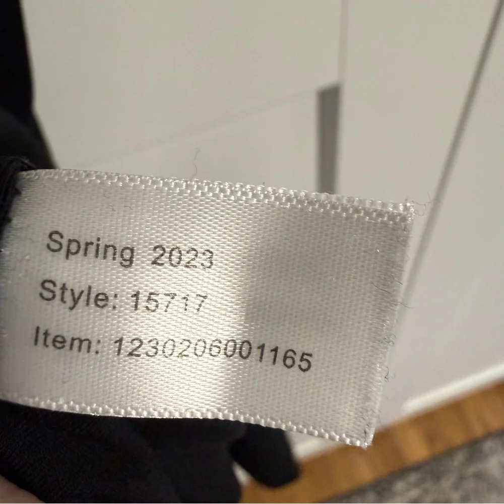 Marine Layer Women’s LARGE Black Midi Lexi Rib Spaghetti Strap Dress - Picture 6 of 6